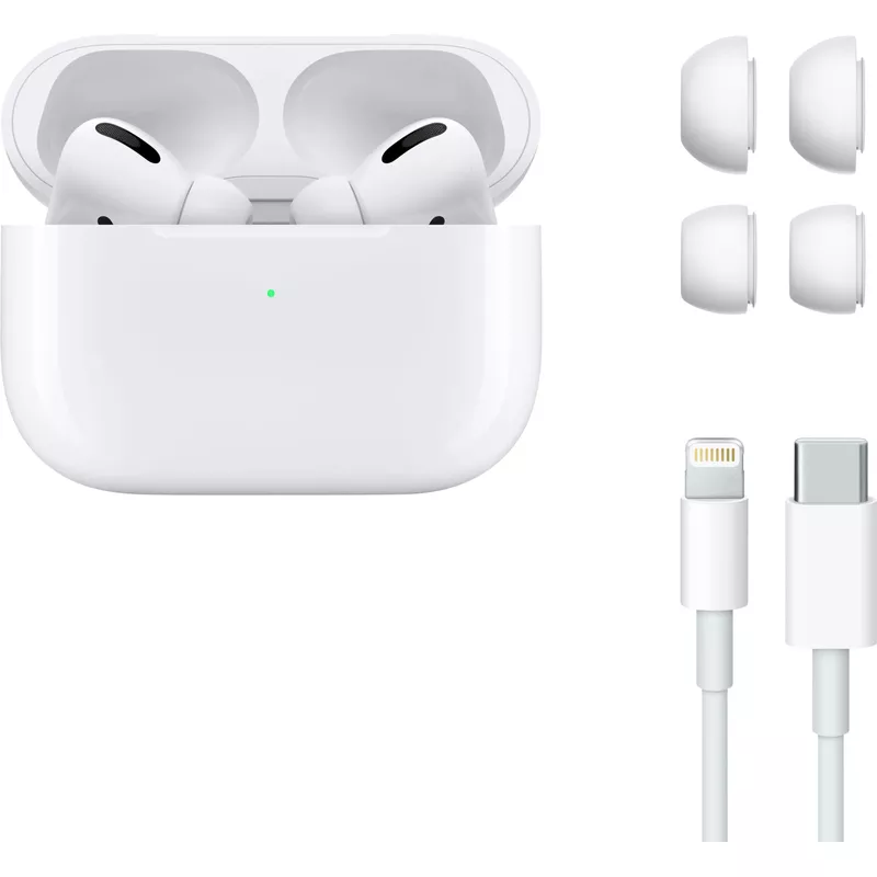 Apple AirPods Pro White Magsafe With RED Accessory Kit