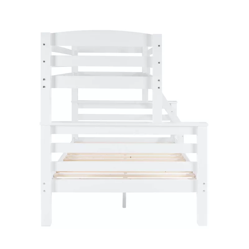 Eastlynn Twin Full Bunk Bed White