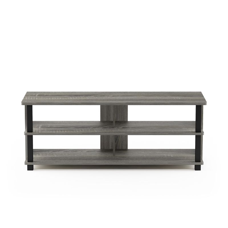Porch & Den Shelby Wood 3-tier Modern TV Stand - Grey