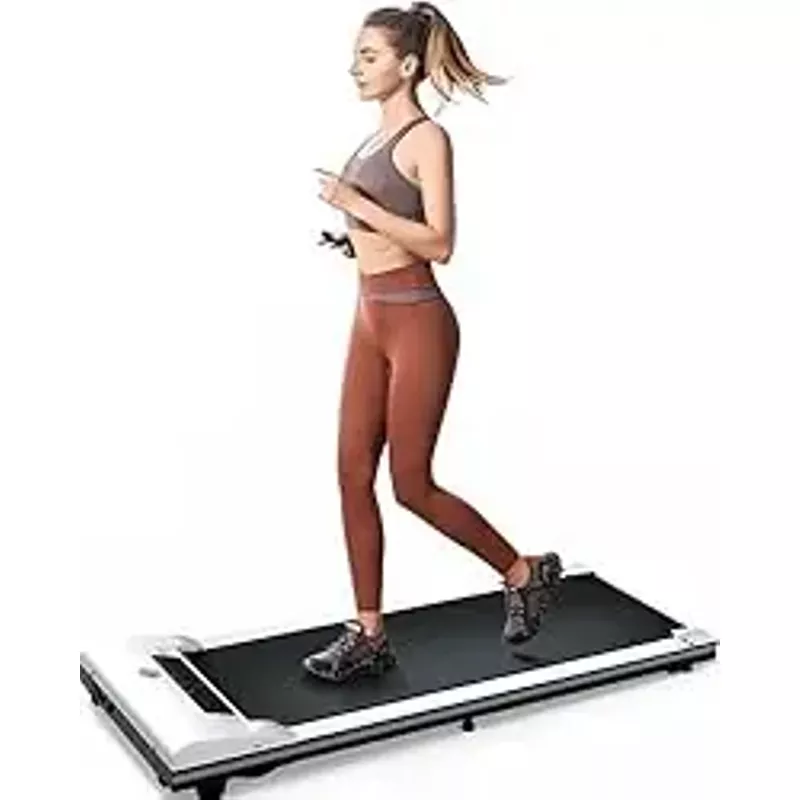 LONTEK Walking Pad, Small Under Desk Treadmill, Portable Mini Treadmill for Home Office, Compact Walking Treadmill with Remote & APP Control, LED Dispaly