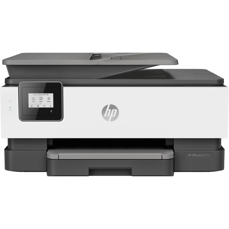 Front Zoom. HP - OfficeJet 8015e Wireless All-In-One Inkjet Printer with 6 months of Instant Ink Included with HP+ - White