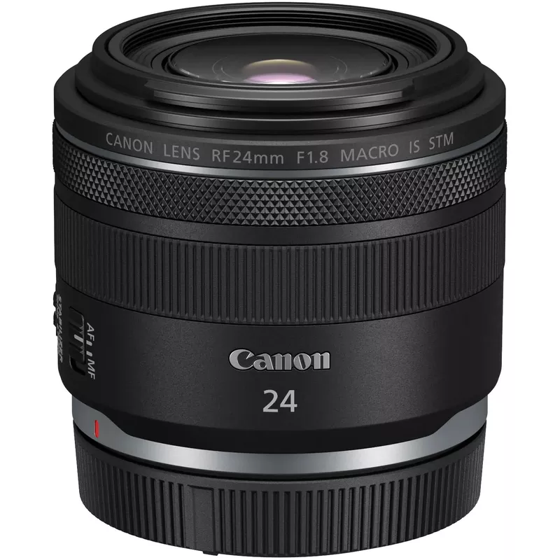 Canon - RF 24mm F1.8 MACRO IS STM Wide Angle Prime Lens for EOS R-Series Cameras - Black