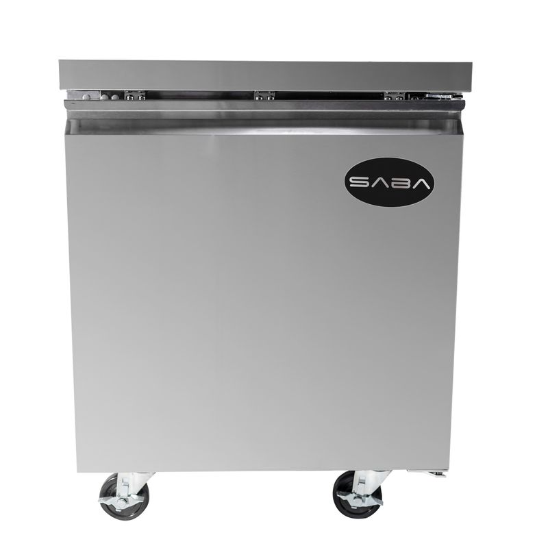 SABA - 27" One Door Commercial Under-Counter Freezer - Silver
