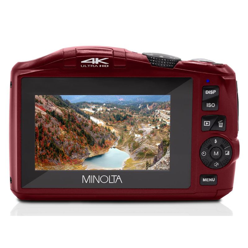 Minolta Minolta MND50 48 MP 4K Ultra HD Digital Camera (Red)