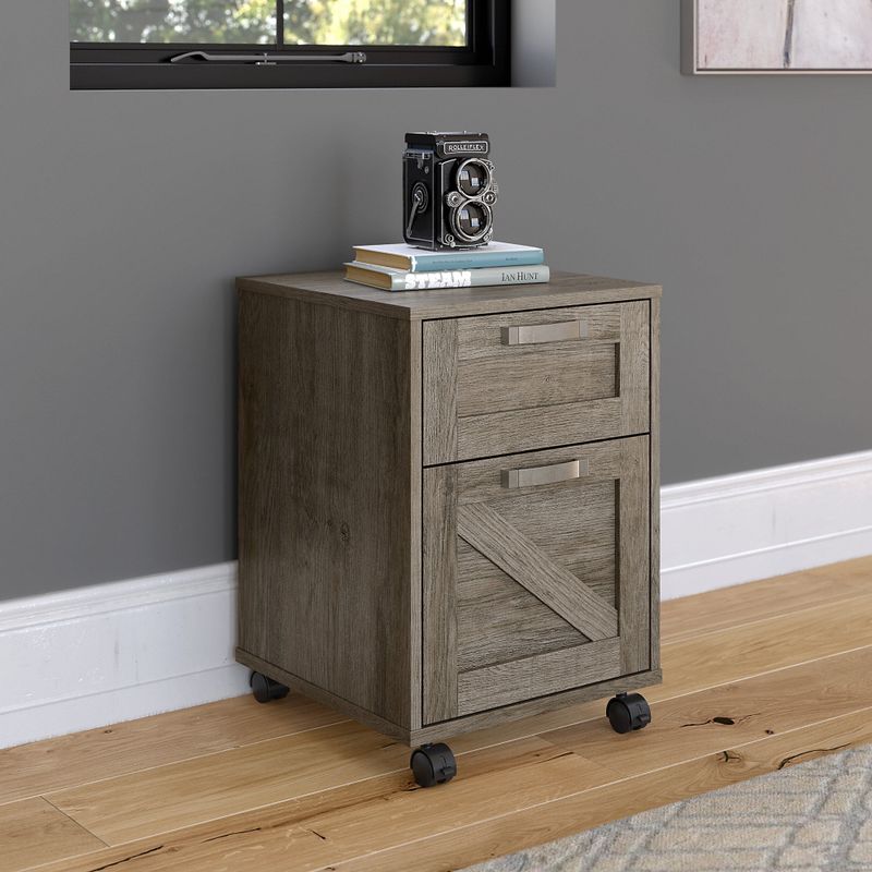 Cottage Grove 2 Drawer Mobile File Cabinet by Bush Furniture - Cottage White