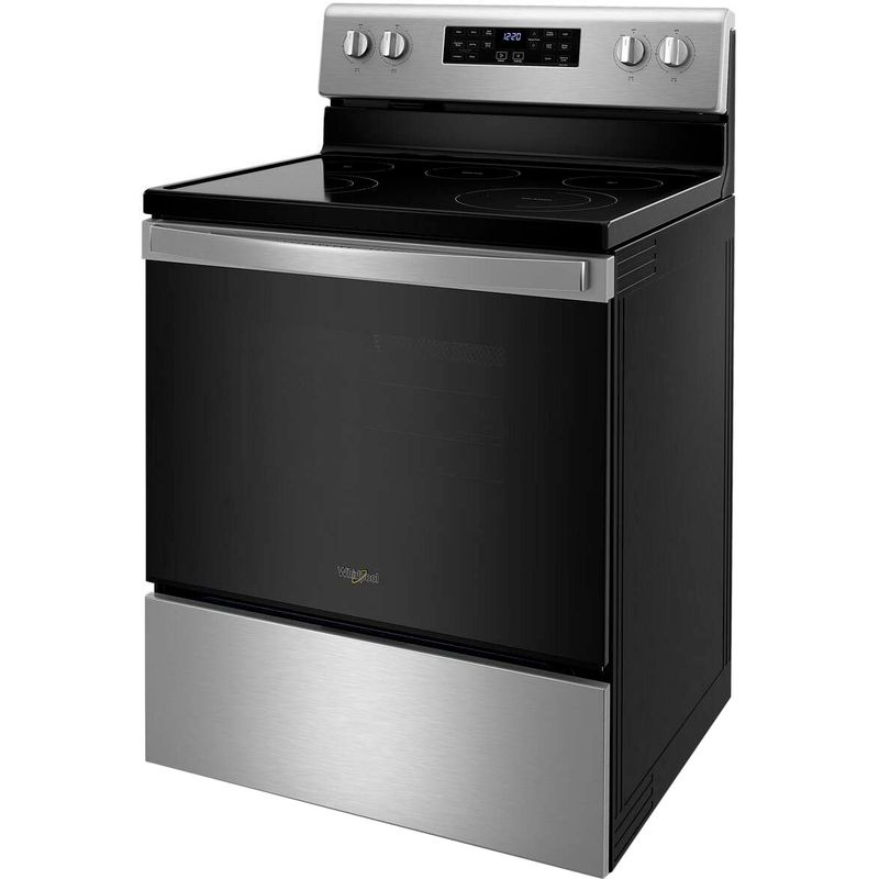 Alt View Zoom 12. Whirlpool - 5.3 Cu. Ft. Freestanding Electric Convection Range with Air Fry - Stainless steel