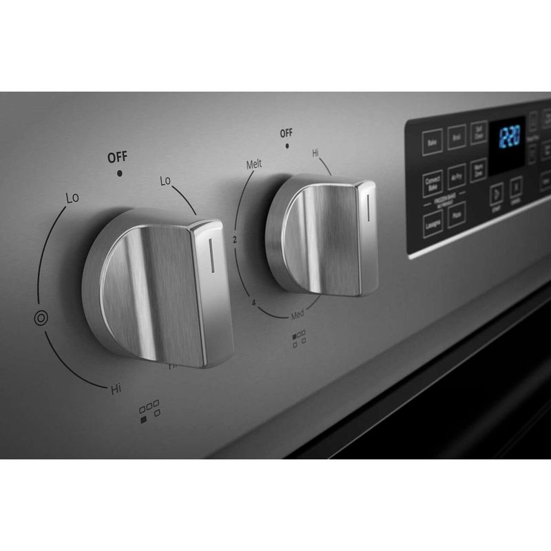 Alt View Zoom 20. Whirlpool - 5.3 Cu. Ft. Freestanding Electric Convection Range with Air Fry - Stainless steel
