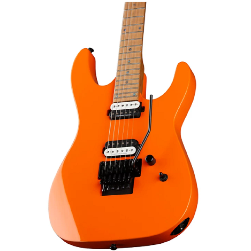 Dean MD24 Electric Guitar w/ Floyd Rose. Roasted Maple Vintage Orange