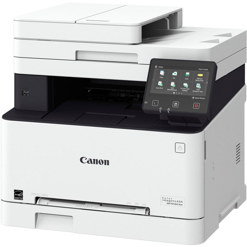 Angle Zoom. Canon - imageCLASS MF656Cdw Wireless Color All-In-One Laser Printer with Fax - White