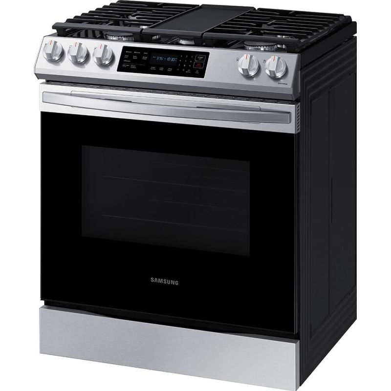 Samsung 6.0 Cu. Ft. Stainless Slide-In Gas Range with Fan Convection