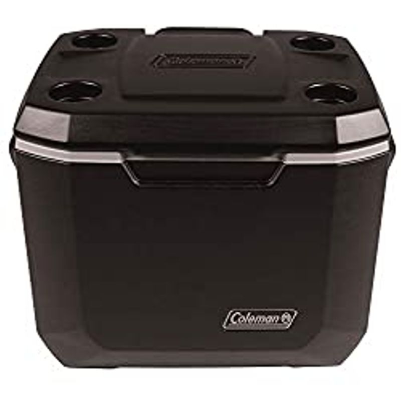 Coleman Rolling Cooler | 50 Quart Xtreme 5 Day Cooler with Wheels | Wheeled Hard Cooler Keeps Ice Up to 5 Days, Black