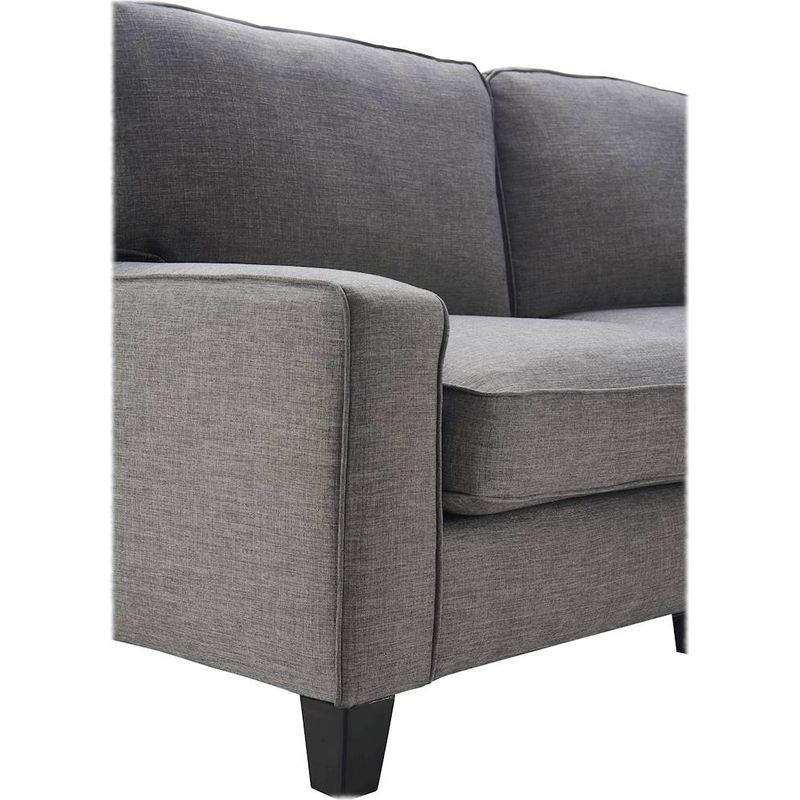 Alt View Zoom 17. Serta - Palisades Modern 3-Seat Fabric Sofa - Gray