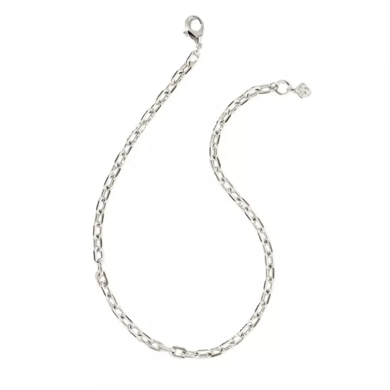 Kendra Scott Korinne Chain Necklace (Rhodium)