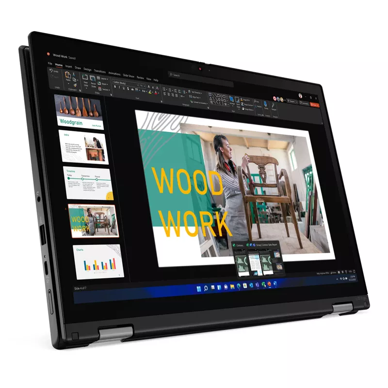 Lenovo ThinkPad L13 Yoga Gen 3 AMD Laptop, 13.3" IPS 60Hz, Ryzen 7 PRO 5875U, AMD Radeon Graphics, 16GB, 256GB SSD