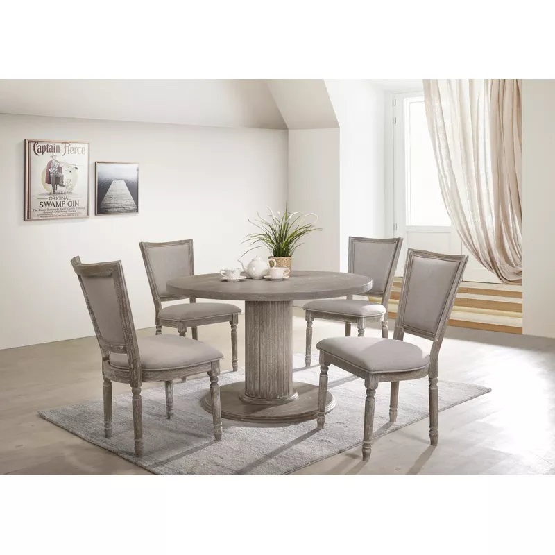 ACME Gabrian Dining Table, Reclaimed Gray