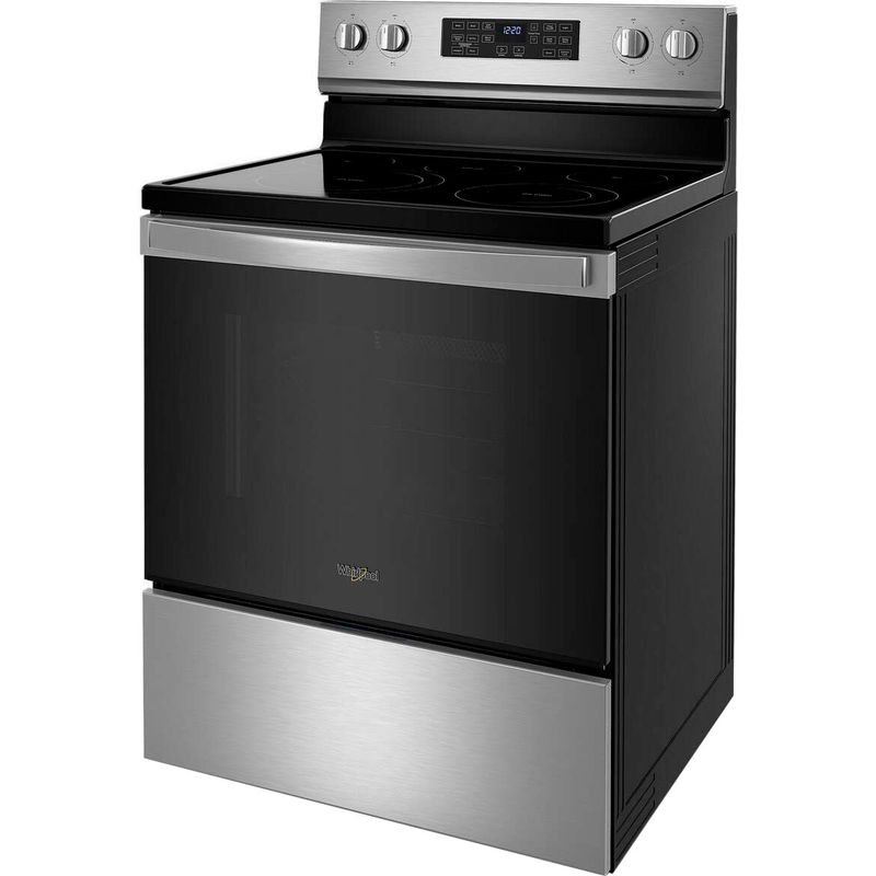 Alt View Zoom 12. Whirlpool - 5.3 Cu. Ft. Freestanding Electric Convection Range with Air Fry - Stainless steel