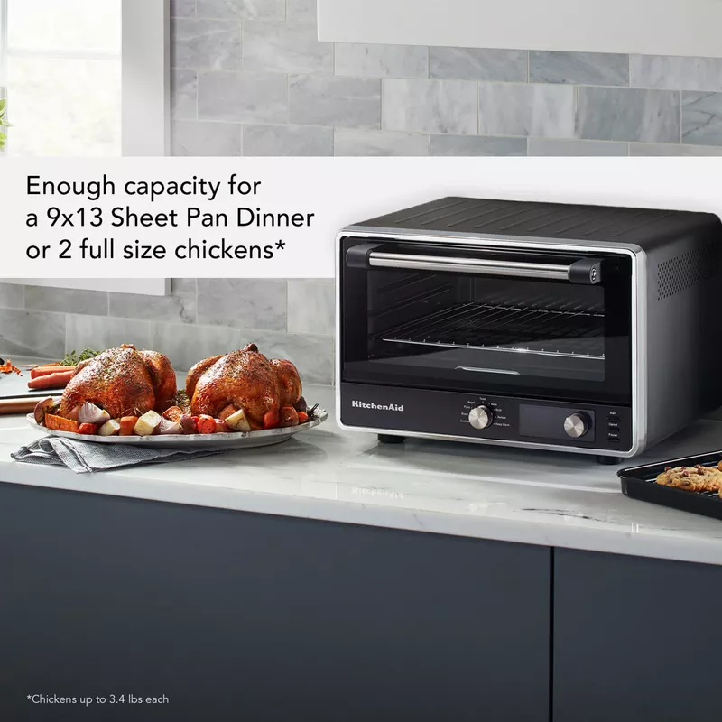 KitchenAid - KitchenAid® Digital Countertop Oven with Air Fry - KCO124 - Black Matte