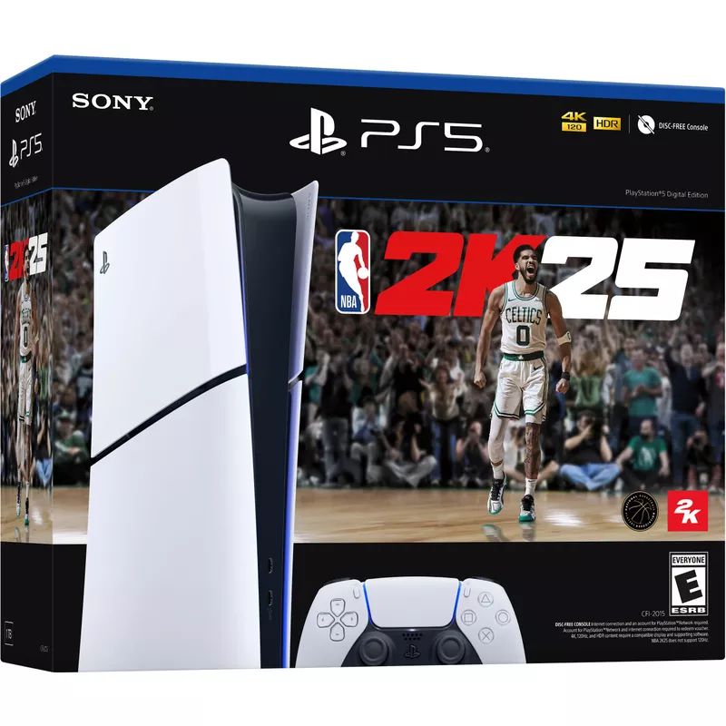 Sony - PlayStation 5 Slim Console Digital Edition - NBA 2K25 Bundle - Black