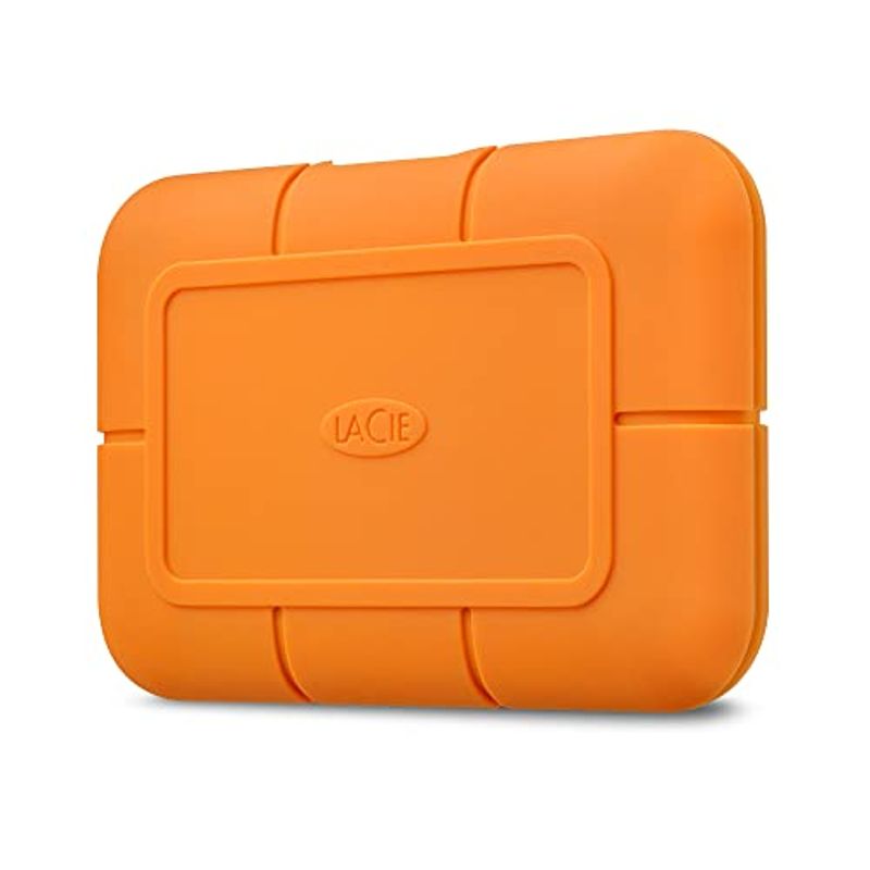 LaCie Rugged SSD 4TB Solid State Drive — USB-C USB 3.2 NVMe speeds up to 1050MB/s, IP67 Water Resistant, 3m Drop Resistant, Encryption,...