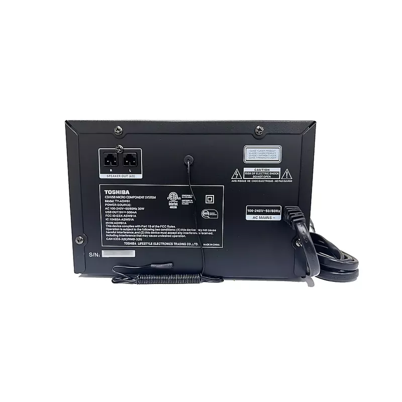 Toshiba - 30W Main Unit and Speaker System Combo Set - Black