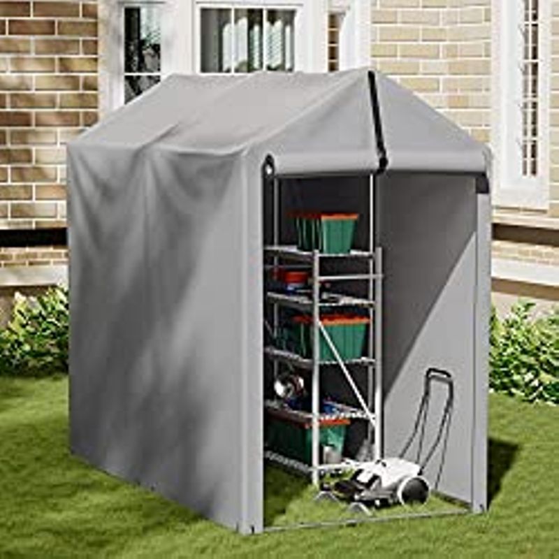 Rent to own Greesum Outdoor Storage Shed 3 x 6 ft Canopy Portable