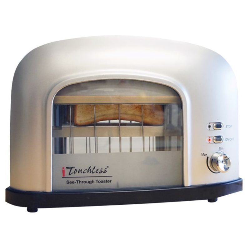 iTouchless See-Through Automatic Toaster - Silver