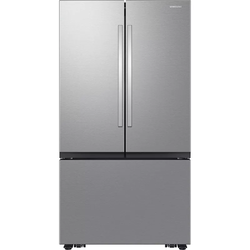 Samsung - 32 cu. ft. 3-Door French Door Smart Refrigerator with Dual Auto Ice Maker - Stainless Steel