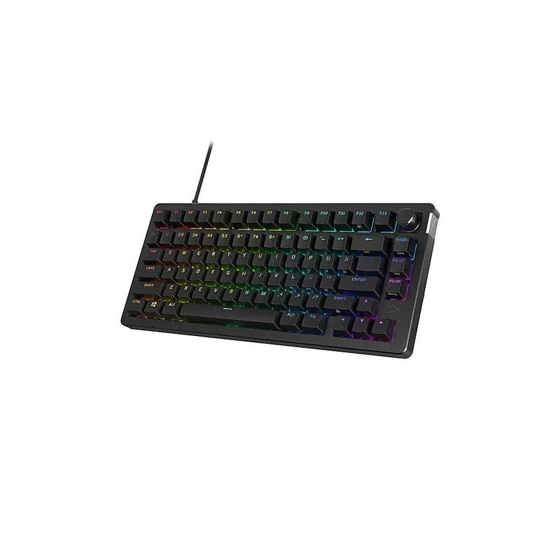 HyperX - Alloy Rise 75 75% Wired Mechanical Linear Switch Gaming Keyboard with RGB Lighting - Black