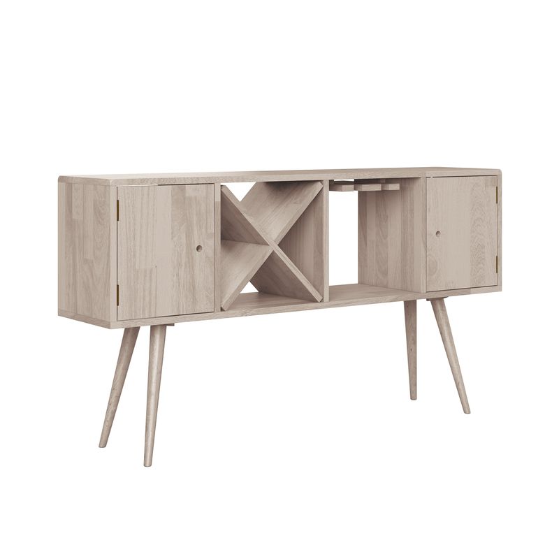 Carson Carrington Shorewood Mid-Century Modern Wood Sideboard - Natural Finish