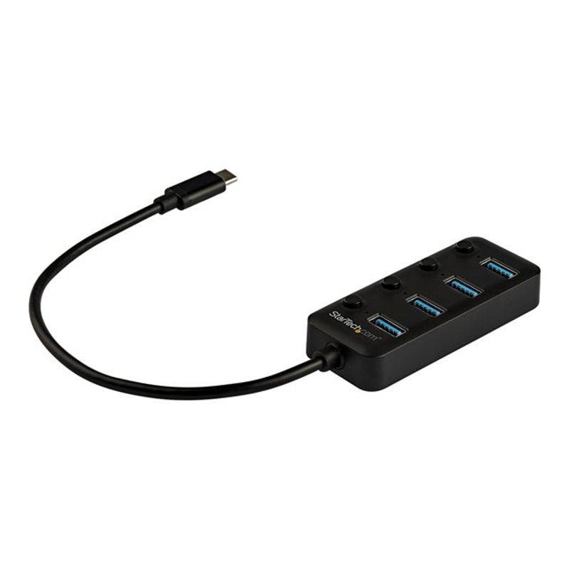 StarTech.com 4 Port USB C Hub  USB-C to 4x USB 3.0 Type-A Ports with Individual On/Off Port Switches  SuperSpeed 5Gbps USB 3.1/3.2 Gen...