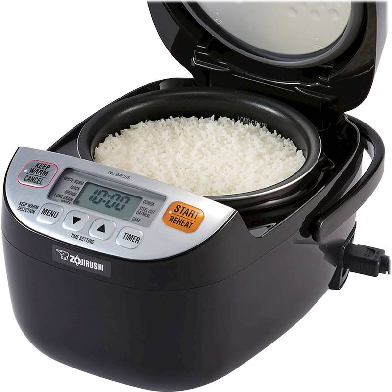 Alt View Zoom 14. Zojirushi - Micom 0.5-Quart Rice Cooker - Silver/black