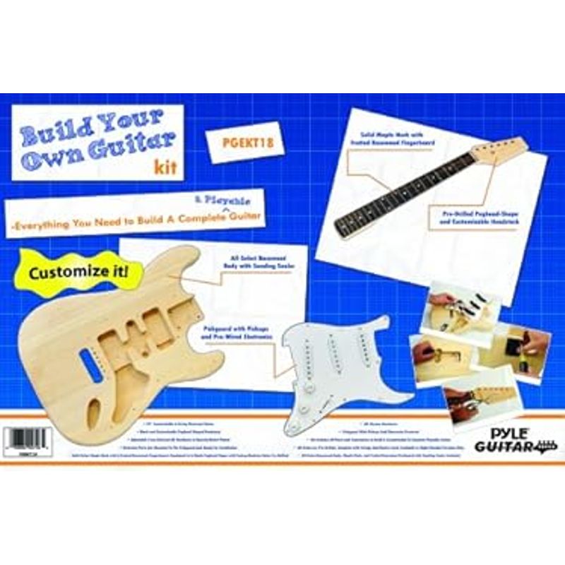 Rent to own Pyle Unfinished Electric Guitar Kit You Build The