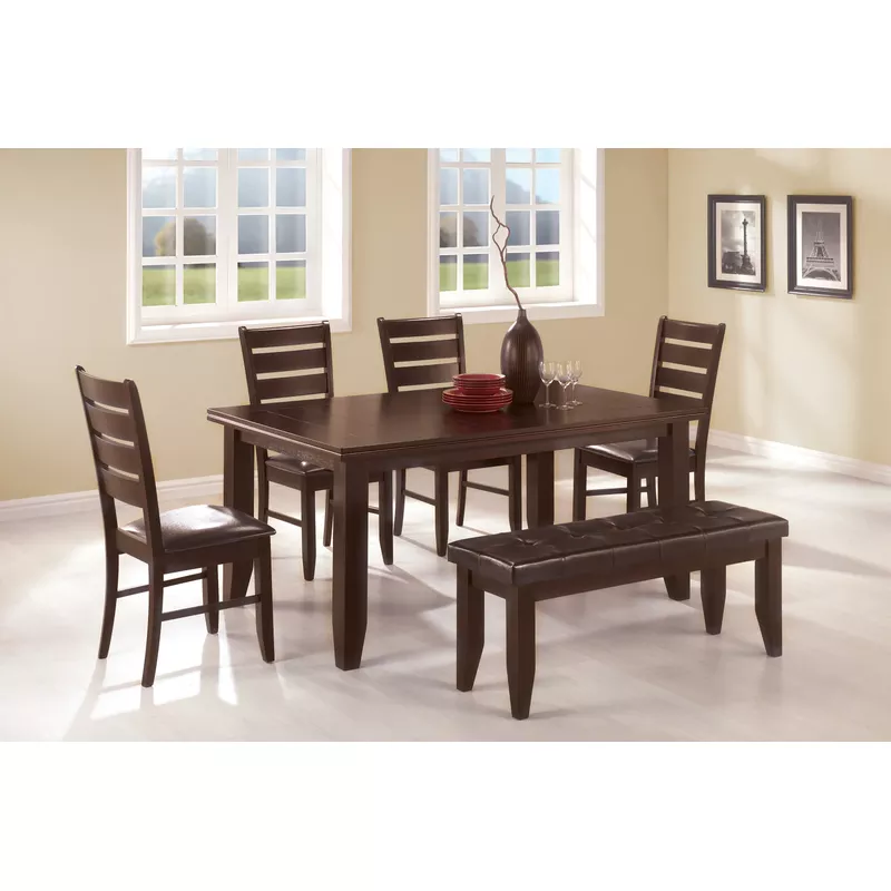 Dalila Rectangular Semi-Formal Dining Table Cappuccino