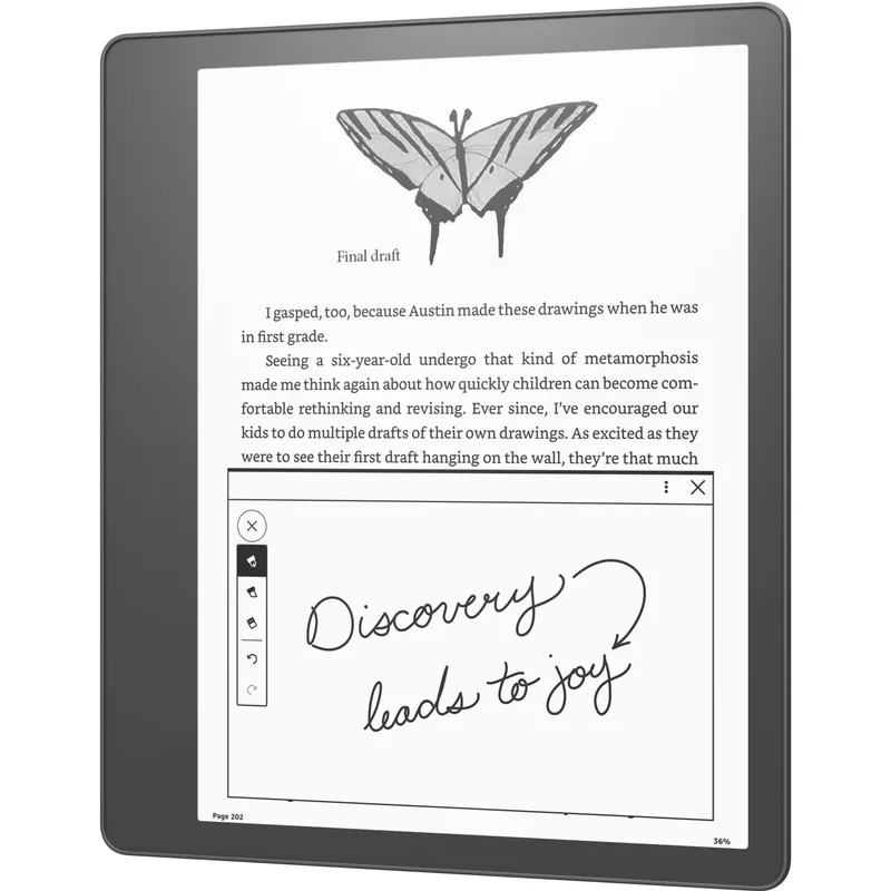 Amazon - Kindle Scribe Digital Notebook- Premium Pen - 2022 - Gray