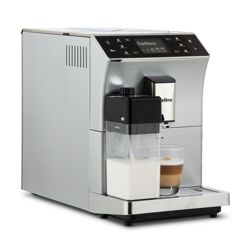 Fully Automatic Espresso Machinewith Automatic Milk FrotherStainless Steel+ABS - Silver
