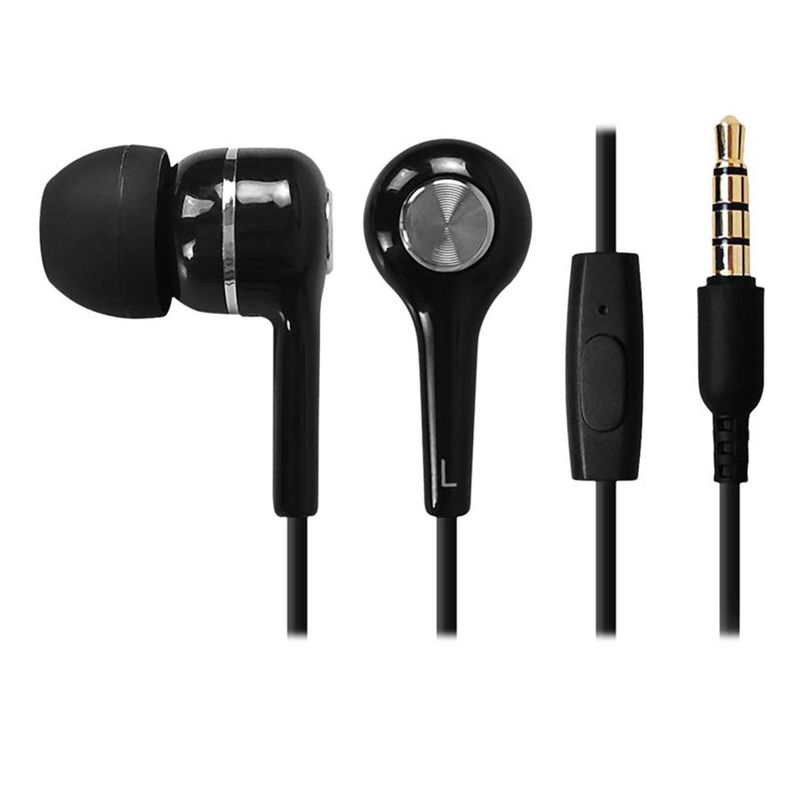 iMicro 10 Pack SP-IMT22 Wired In-Ear Earphones, Black