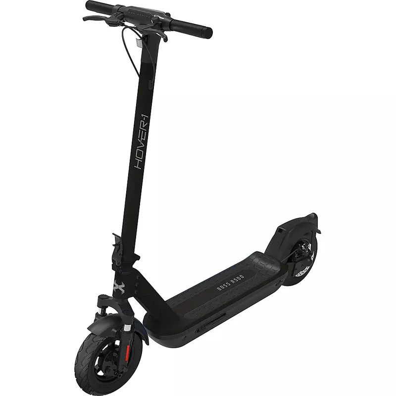 Hover-1 - H-1 Pro Series Boss R500 Foldable Electric Scooter w/24 mi Max Operating Range & 20 mph Max Speed - Black