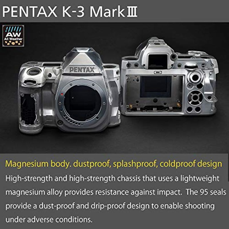 Pentax K-3 Mark III APS-C-Format DSLR Camera Body, Black
