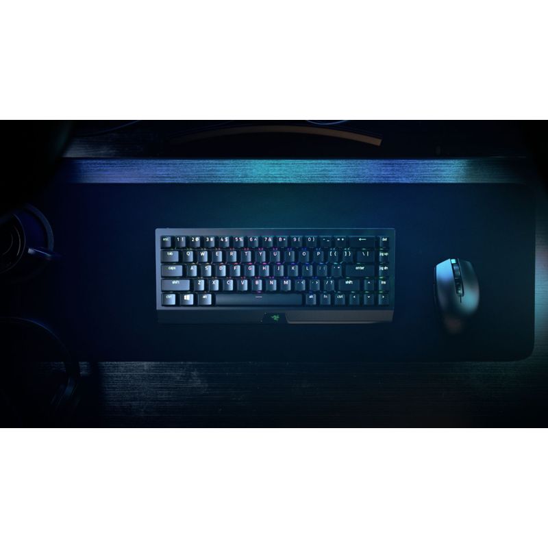 Alt View Zoom 18. Razer - BlackWidow V3 Mini Hyperspeed 65% Wireless Mechanical Linear Switch Gaming Keyboard with Chroma RGB Backlighting -