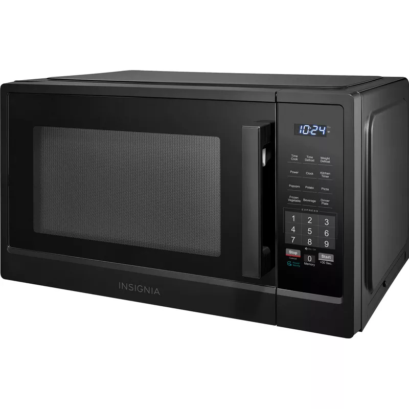 Insignia™ - 1.1 Cu. Ft. Countertop Microwave - Black