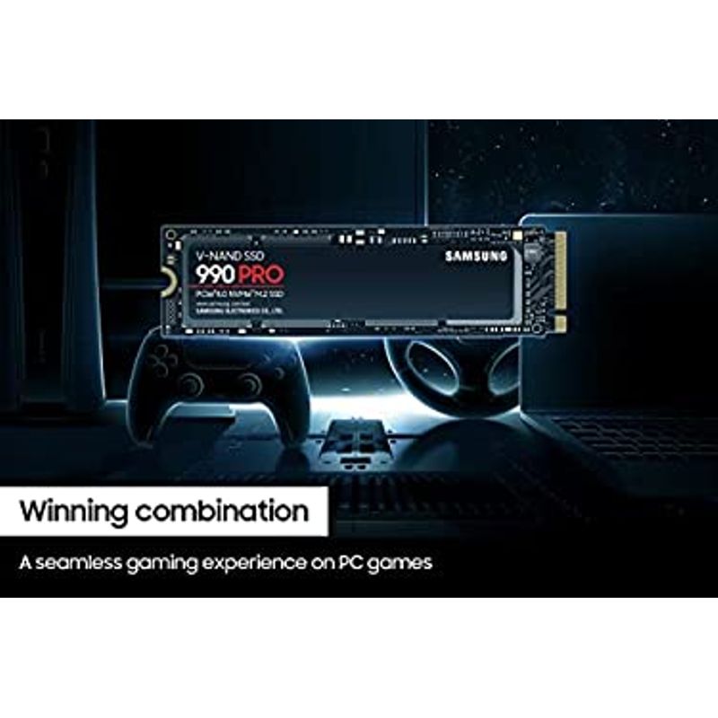 SAMSUNG 990 PRO SSD 2TB PCIe 4.0 M.2 Internal Solid State Hard Drive, Fastest Speed for Gaming, Heat Control, Direct Storage and Memory...