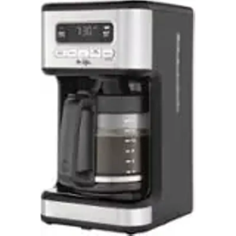 Mr. Coffee - 14-Cup Coffee Maker with Reusable Filter and Advanced Water Filtration - Black