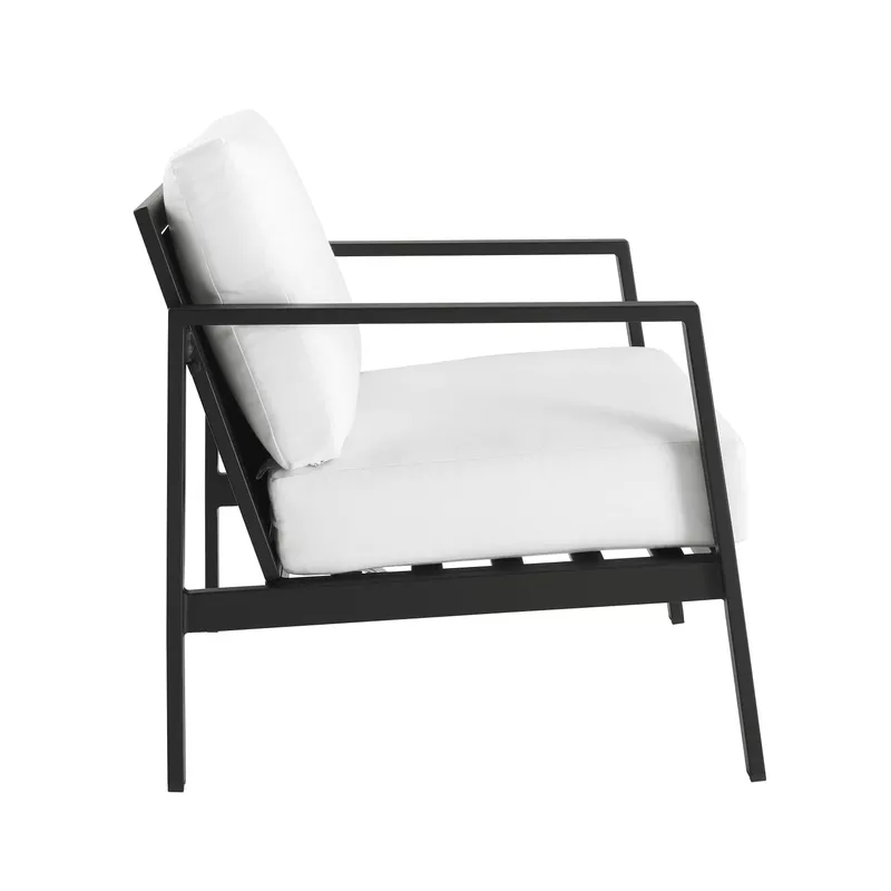 Albin Aluminum Outdoor Single Chair White