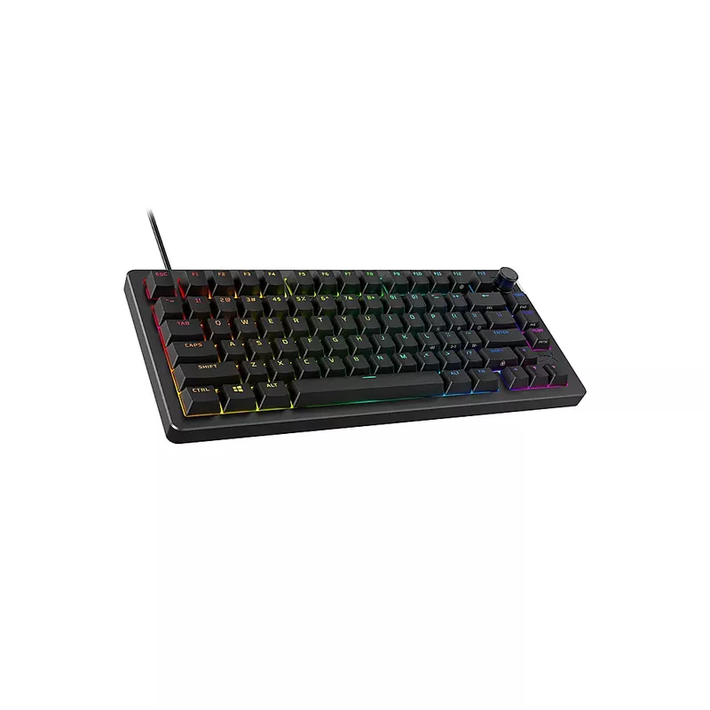 HyperX - Alloy Rise 75 75% Wired Mechanical Linear Switch Gaming Keyboard with RGB Lighting - Black