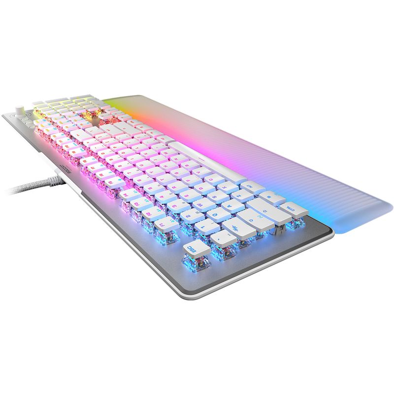 Alt View Zoom 11. ROCCAT - Vulcan II Max Full-size Wired Keyboard with Optical Titan Switch, RGB Lighting, Aluminum Top Plate and Palm Rest 