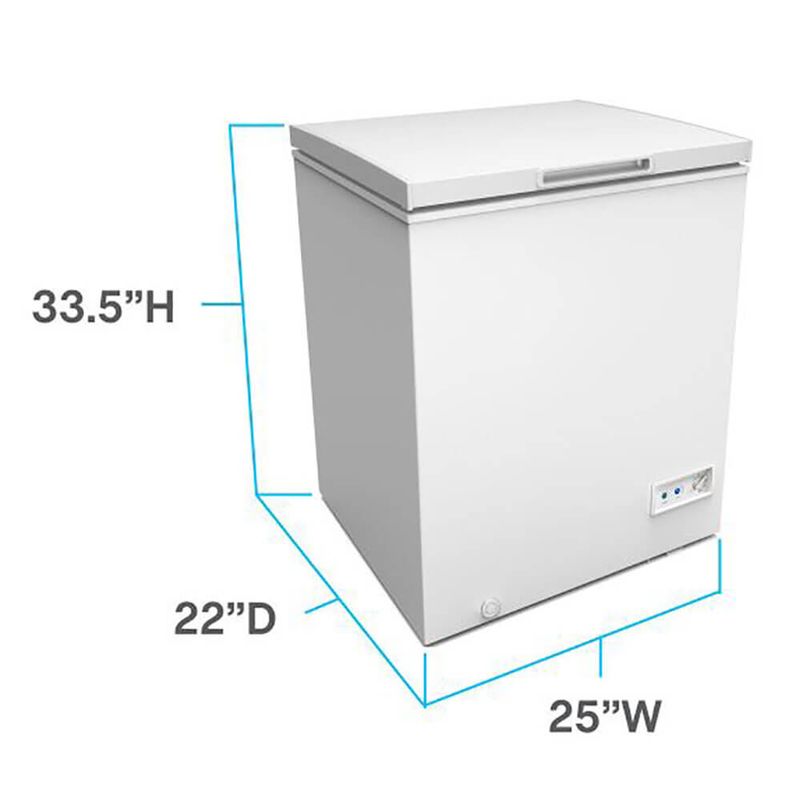 Avanti 5.0 Cu. Ft. White Chest Freezer