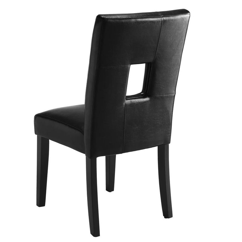 Anisa Open Back Upholstered Dining Chairs Black (Set of 2)