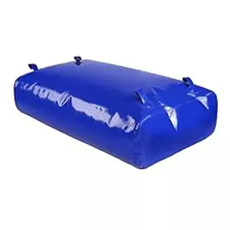 VEVOR 540L/142.65 Gallon Water Storage Bladder, Water Tank, 1000D Blue PVC Collapsible Water Storage Containers, Large Capacity Soft Water Bag,Water Bladder,Fire Prevention,Camping,Emergency Water Use