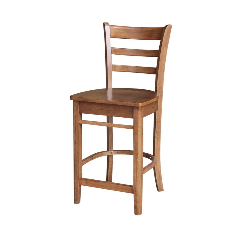 Emily Solid Wood Stool - Cinnamon/Espresso - Counter height