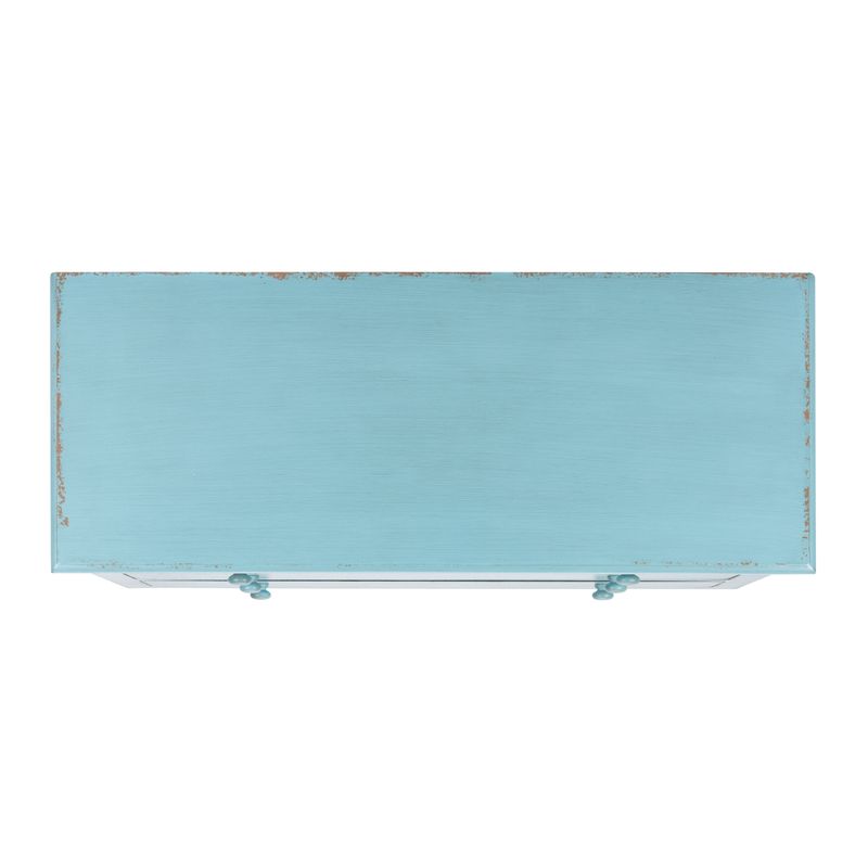 SAFAVIEH Talbet Distressed Blue 3-Drawer Storage Chest - Assembly Required